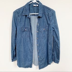 Nordstrom BP Denim Casual Button-Up Work S…